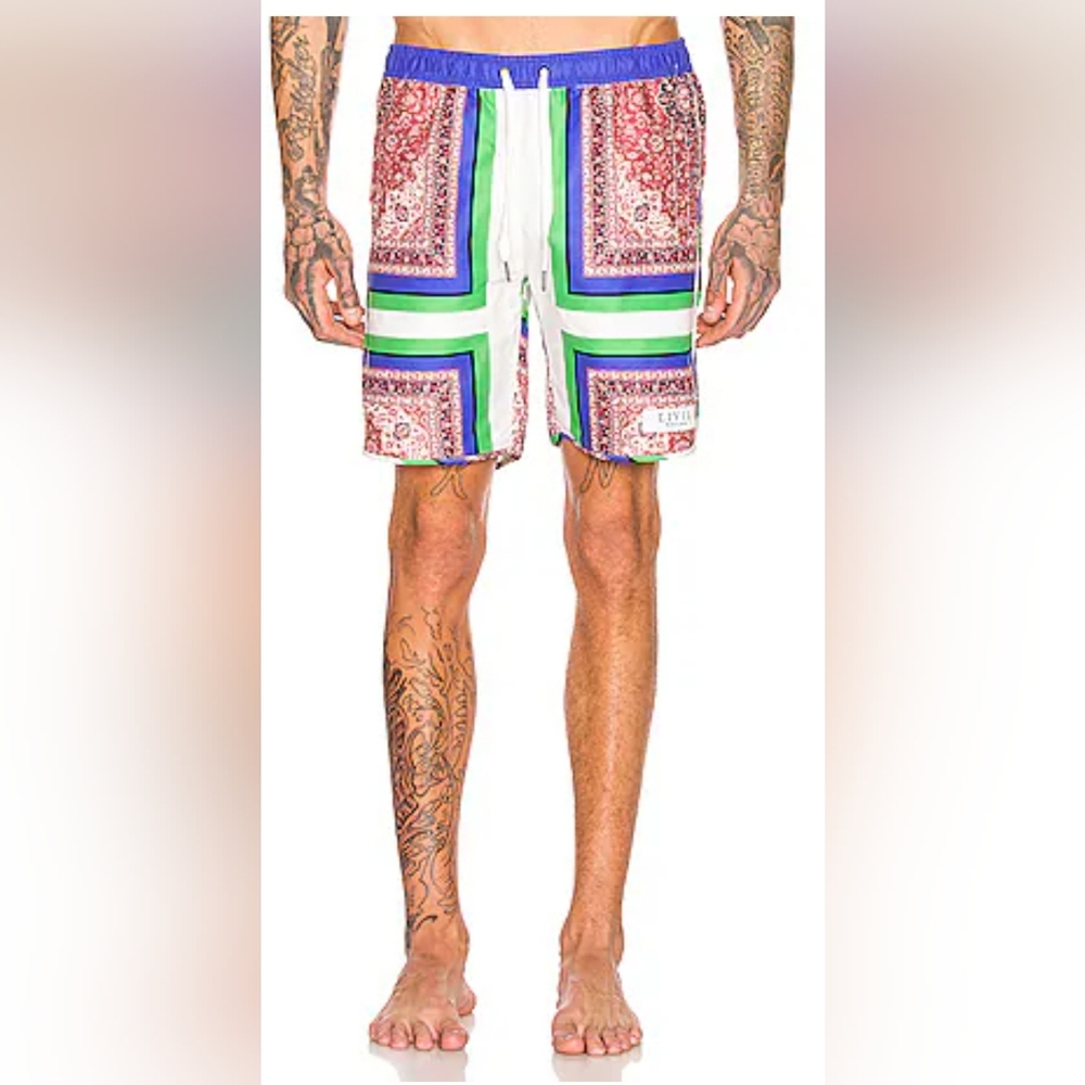 Rare Civil Regime Presley Swim Trunks Shorts New Attack‎ Size Medium Men's